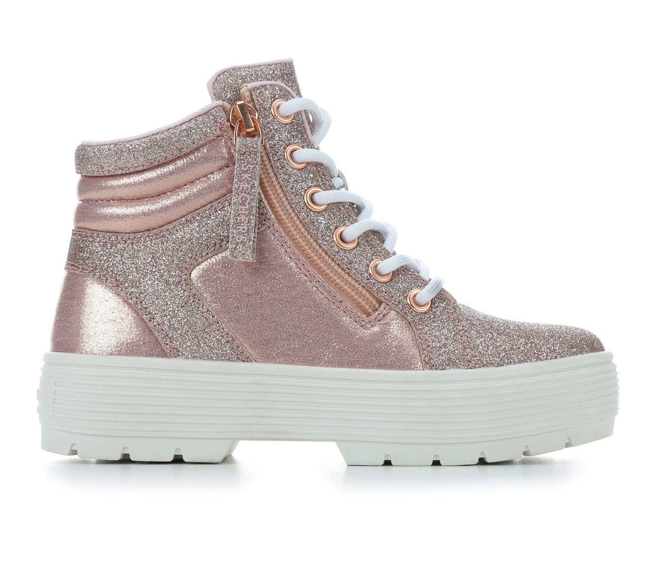 Girls' Skechers Little Kid & Big Kid Elevated City Shine Platform Sneakers 4 Girls' Skechers Little Kid & Big Kid Elevated City Shine Platform Sneakers - Image 2