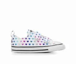 Girls' Converse Toddler Chuck Taylor All Star 2V Foil Heart Ox Sneakers