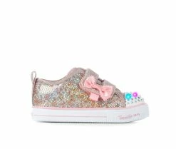 Girls' Skechers Toddler & Little Kid Shuffle Sequins N' Shine Light-Up Sneakers