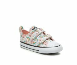 Girls' Converse Infant & Toddler Chuck Taylor All Star 2V Castle Ox Sneakers -Basketball and Court Shoes Sales Store 2 105