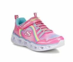 Girls' Skechers Little Kid & Big Kid Heart Lights Rainbow Lux Light-Up Sneakers -Basketball and Court Shoes Sales Store 2 122