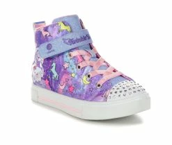 Girls' Skechers Little Kid Twinkle Sparks Unicorn Light-Up High-Top Sneakers -Basketball and Court Shoes Sales Store 2 143