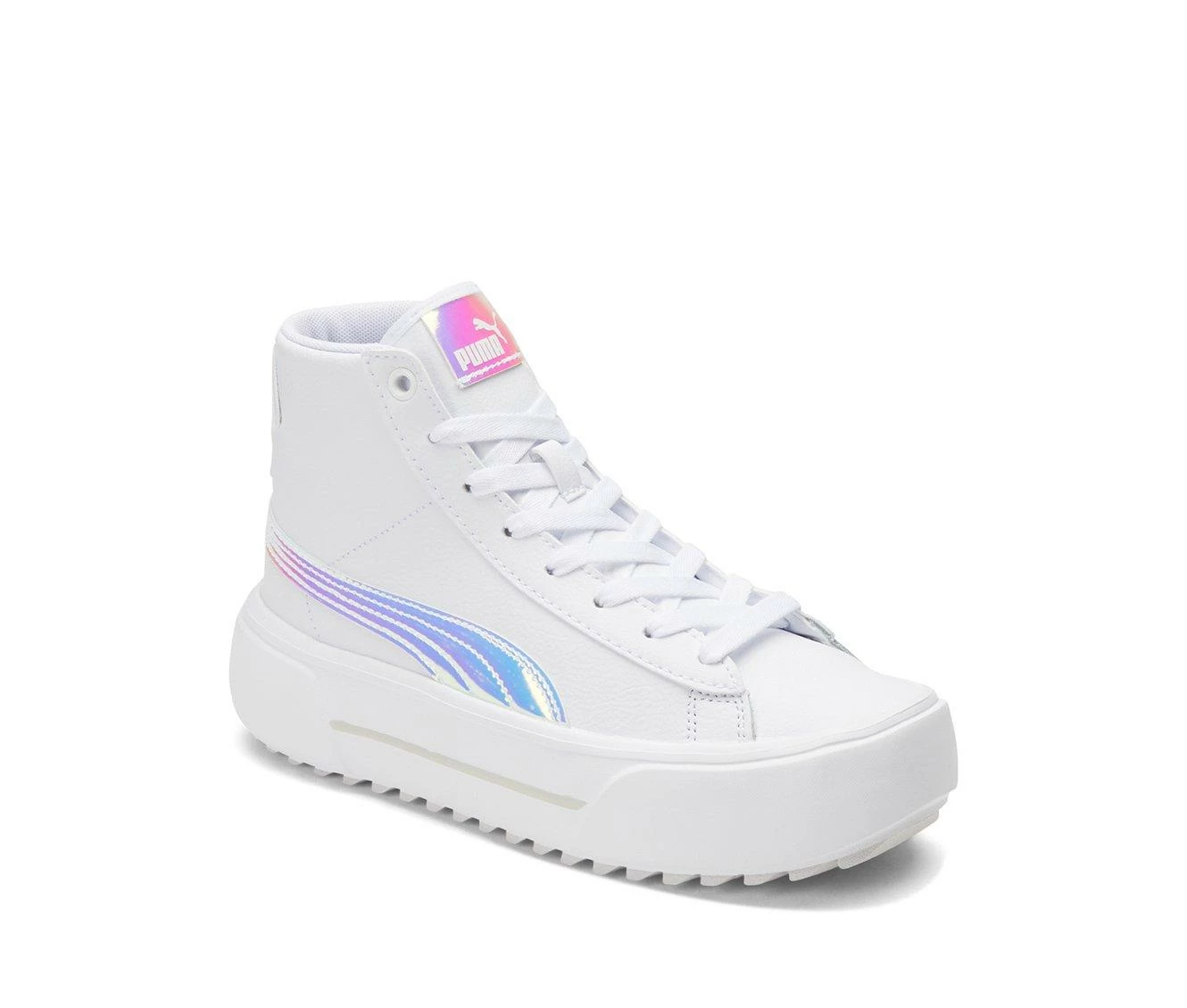 Girls' Puma Big Kid Kaia Mid Irisistable Jr. Platform Sneakers 5 Girls' Puma Big Kid Kaia Mid Irisistable Jr. Platform Sneakers - Image 3