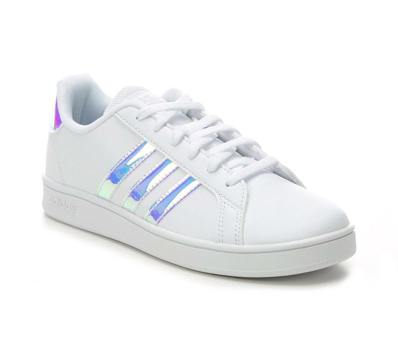 Girls' Adidas Little Kid & Big Kid Grand Court Sneakers 5 Girls' Adidas Little Kid & Big Kid Grand Court Sneakers - Image 3