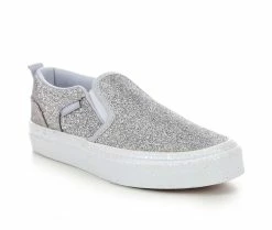 Girls' Vans Little Kid & Big Kid Asher Glitter Slip-On Sneakers -Basketball and Court Shoes Sales Store 2 263