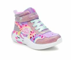 Girls' Skechers Little Kid & Big Kid Unicorn Dreams Light-Up High-Top Sneakers -Basketball and Court Shoes Sales Store 2 277