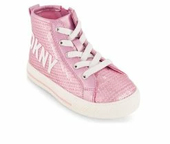 Girls' DKNY Toddler Hannah Sequin High Top Sneakers -Basketball and Court Shoes Sales Store 2 291