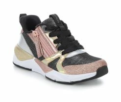 Girls' Skechers Little Kid & Big Kid Shine Status Sleek Shines Sneakers -Basketball and Court Shoes Sales Store 2 89