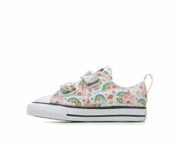 Girls' Converse Infant & Toddler Chuck Taylor All Star 2V Castle Ox Sneakers -Basketball and Court Shoes Sales Store 3 105