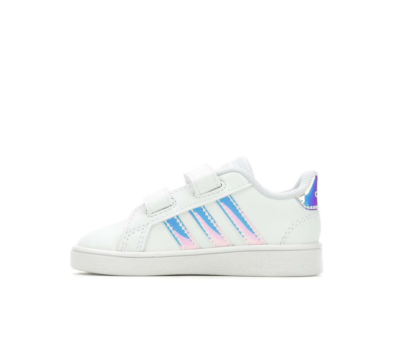 Girls' Adidas Infant & Toddler Grand Court Sneakers 6 Girls' Adidas Infant & Toddler Grand Court Sneakers - Image 4