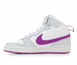 Girls' Nike Big Kid Court Borough Mid 2 Sneakers -Basketball and Court Shoes Sales Store 3 115