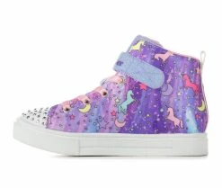 Girls' Skechers Little Kid Twinkle Sparks Unicorn Light-Up High-Top Sneakers -Basketball and Court Shoes Sales Store 3 143