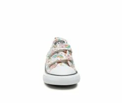 Girls' Converse Infant & Toddler Chuck Taylor All Star 2V Castle Ox Sneakers -Basketball and Court Shoes Sales Store 4 105