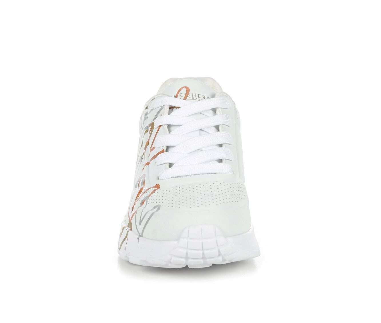 Girls' Skechers Little Kid & Big Kid Uno Lite Heart Metallic Wedge Sneakers 7 Girls' Skechers Little Kid & Big Kid Uno Lite Heart Metallic Wedge Sneakers - Image 5