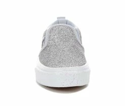 Girls' Vans Little Kid & Big Kid Asher Glitter Slip-On Sneakers -Basketball and Court Shoes Sales Store 4 263