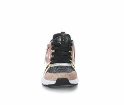 Girls' Skechers Little Kid & Big Kid Shine Status Sleek Shines Sneakers -Basketball and Court Shoes Sales Store 4 89