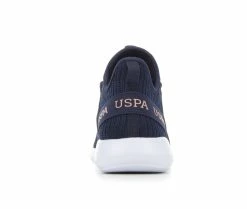 Girls' US Polo Assn Little Kid & Big Kid Mock Slip-On Sneakers -Basketball and Court Shoes Sales Store 5 105