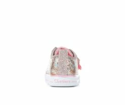 Girls' Skechers Toddler & Little Kid Shuffle Sequins N' Shine Light-Up Sneakers -Basketball and Court Shoes Sales Store 5 257