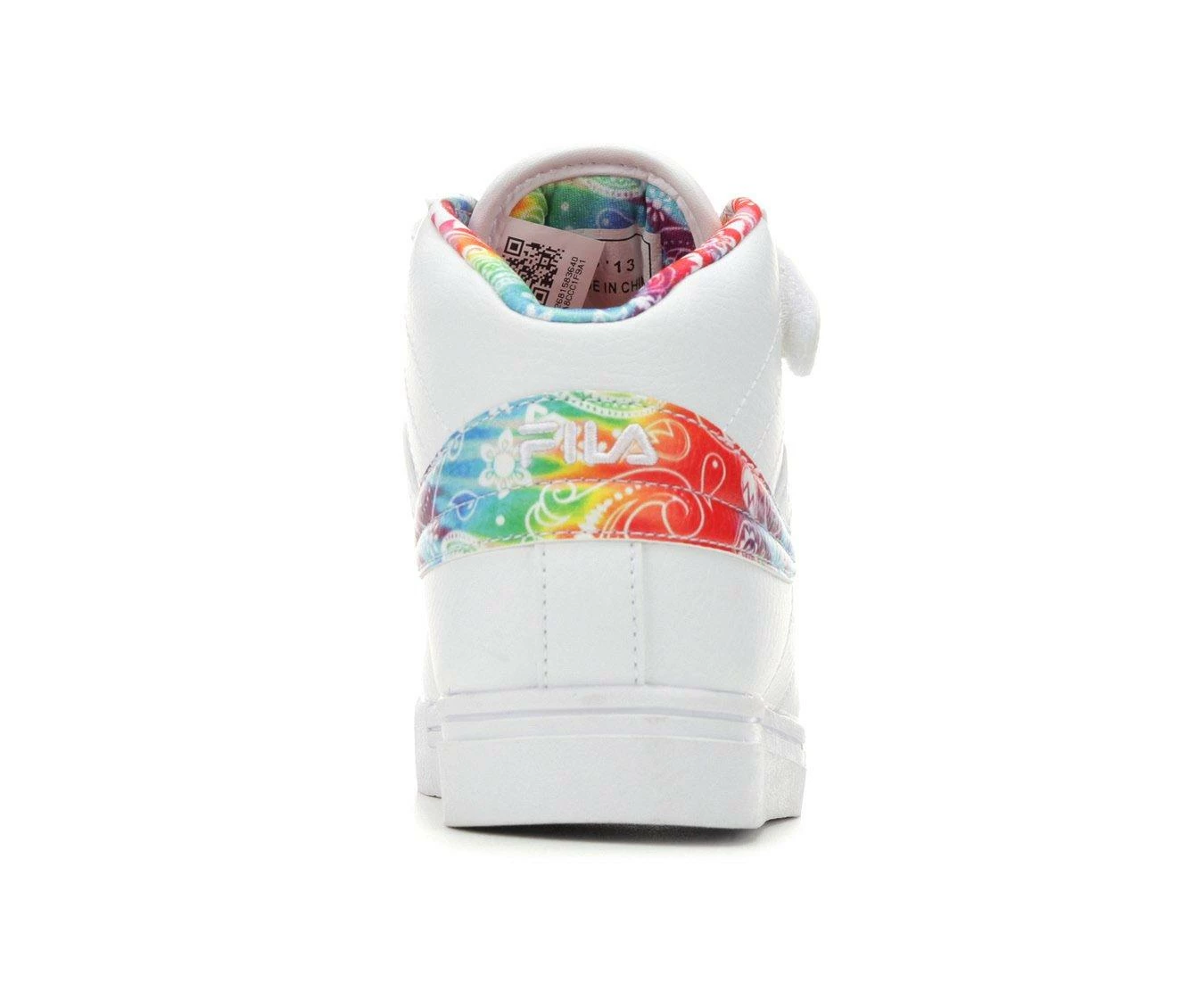 Girls' Fila Little Kid & Big Kid Vulc 13 Rogue Tie-Dye High-Top Sneakers 8 Girls' Fila Little Kid & Big Kid Vulc 13 Rogue Tie-Dye High-Top Sneakers - Image 6