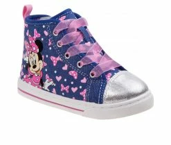 Girls' Disney Toddler & Little Kid CH18030 Minnie Mouse High-Top Sneakers -Basketball and Court Shoes Sales Store 2 43