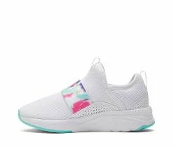 Girls' Puma Little Kid Softride Slip On Bleached Running Shoes -Basketball and Court Shoes Sales Store 3 107