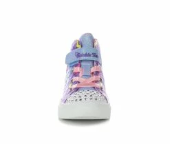 Girls' Skechers Toddler Twinkle Sparks Unicorn Light-Up High-Top Sneakers -Basketball and Court Shoes Sales Store 4 33