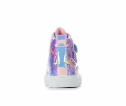 Girls' Skechers Toddler Twinkle Sparks Unicorn Light-Up High-Top Sneakers -Basketball and Court Shoes Sales Store 5 27